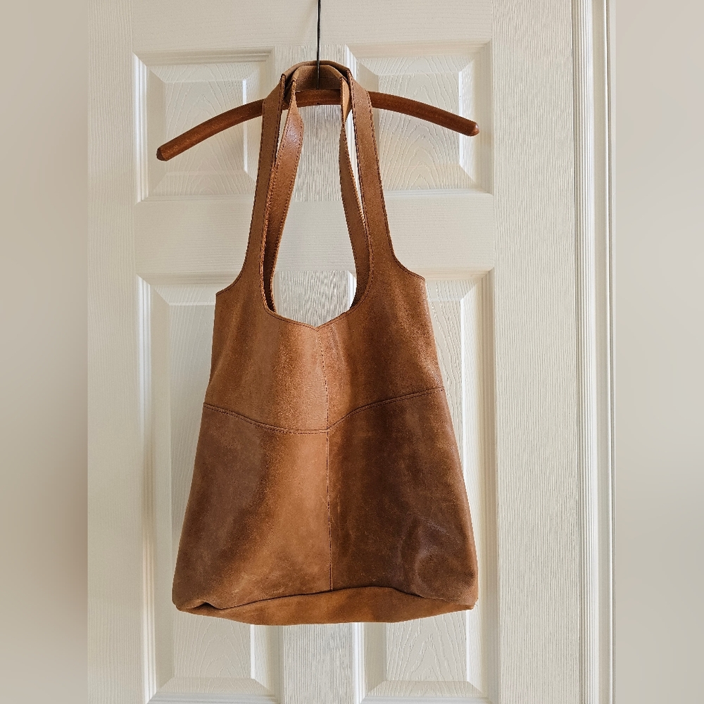 RAVEN + LILY large leather tote market shoulder bag Joanna Gaines favorite purse